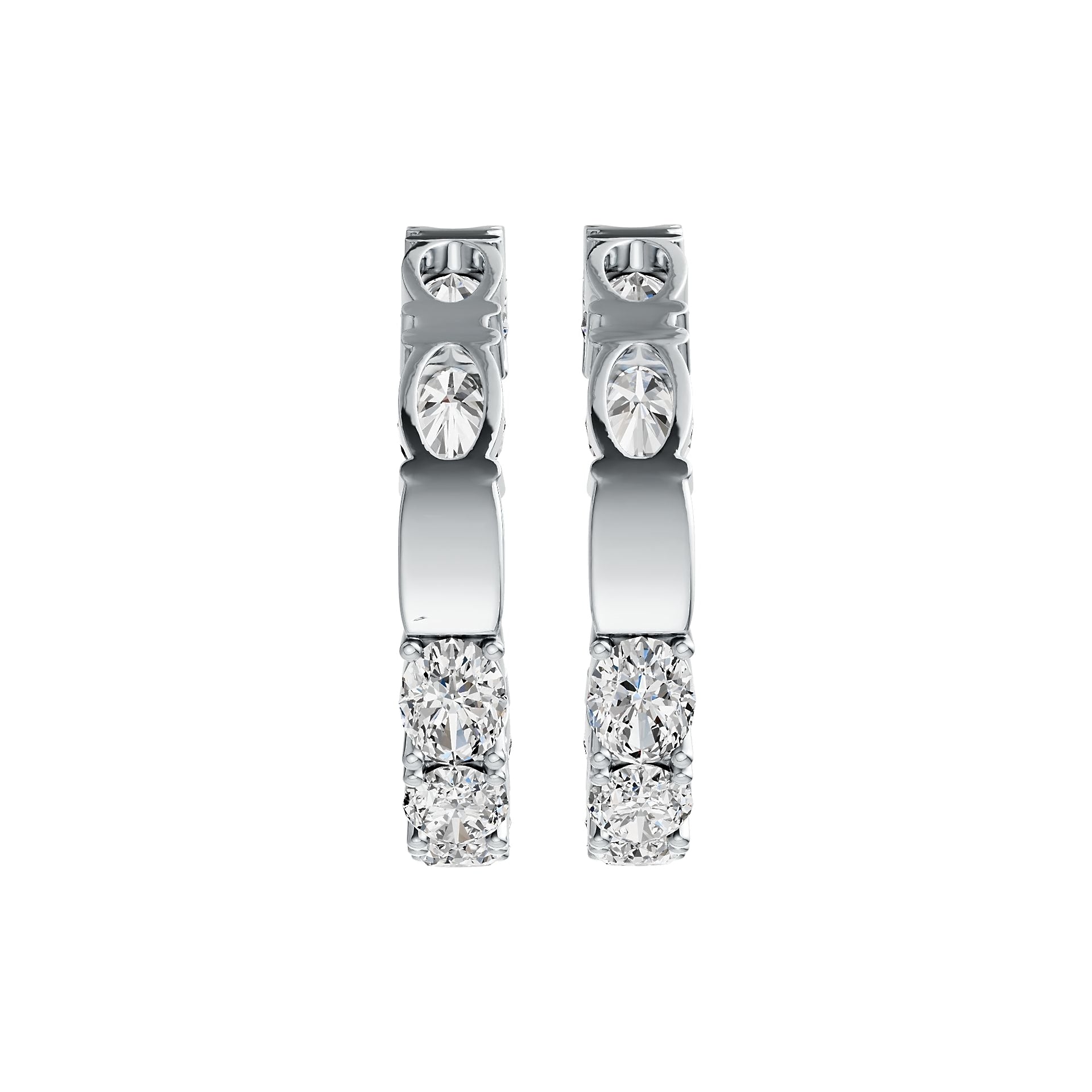 Sterling Silver Semi Mount Earrings Setting Oval OV 7X5mm DHJ