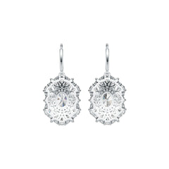 Sterling Silver Semi Mount Earrings Setting Oval OV 8X6mm MQ 4X2mm MQ 5X2.5mm PE 4X3mm DHJ