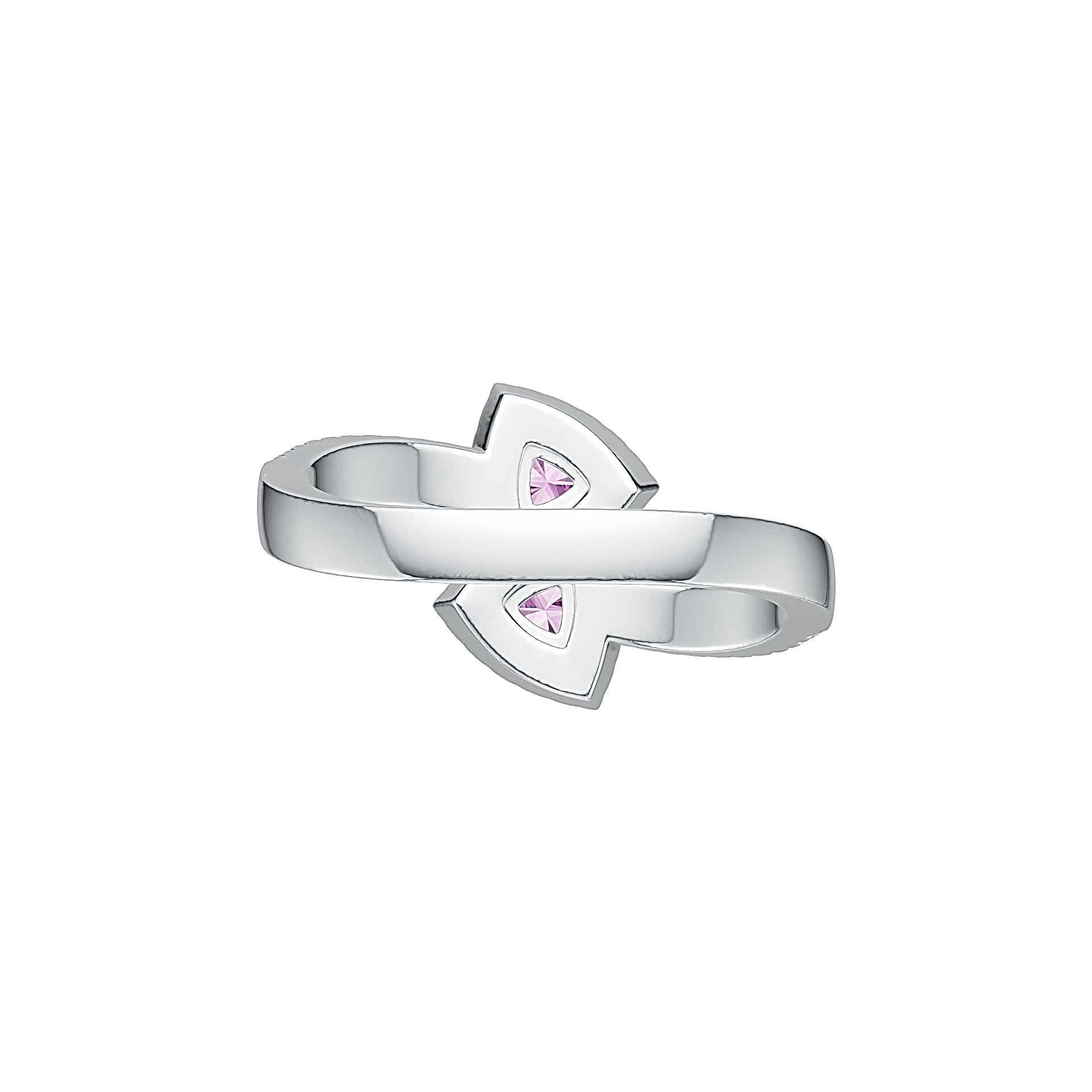 Sterling Silver Semi Mount Ring Setting Trillion TL 4X4mm DHJ