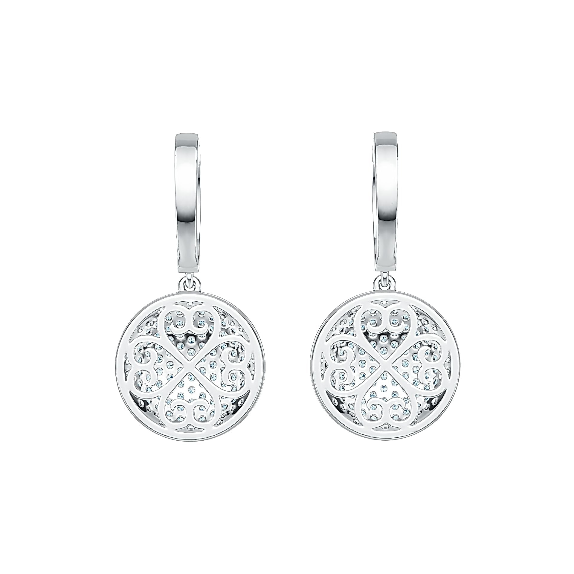 Sterling Silver Semi Mount Earrings Setting Round RD 1.3mm DHJ