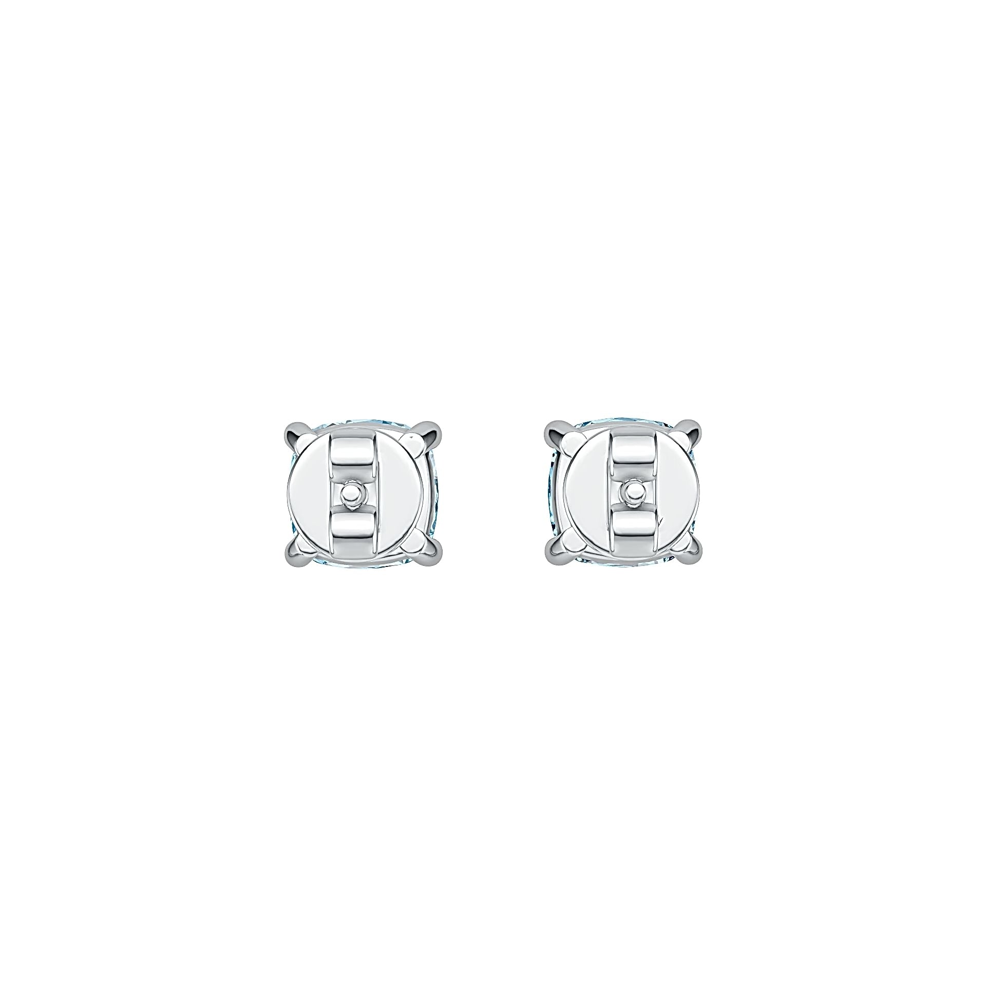 Sterling Silver Semi Mount Earrings Setting Cushion CU 6X6mm DHJ