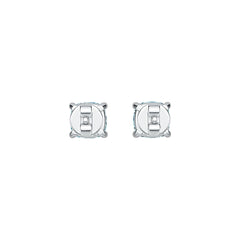 Sterling Silver Semi Mount Earrings Setting Cushion CU 6X6mm DHJ