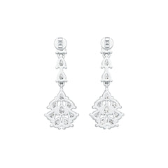 Sterling Silver Semi Mount Earrings Setting Pear PE 4X3mm DHJ