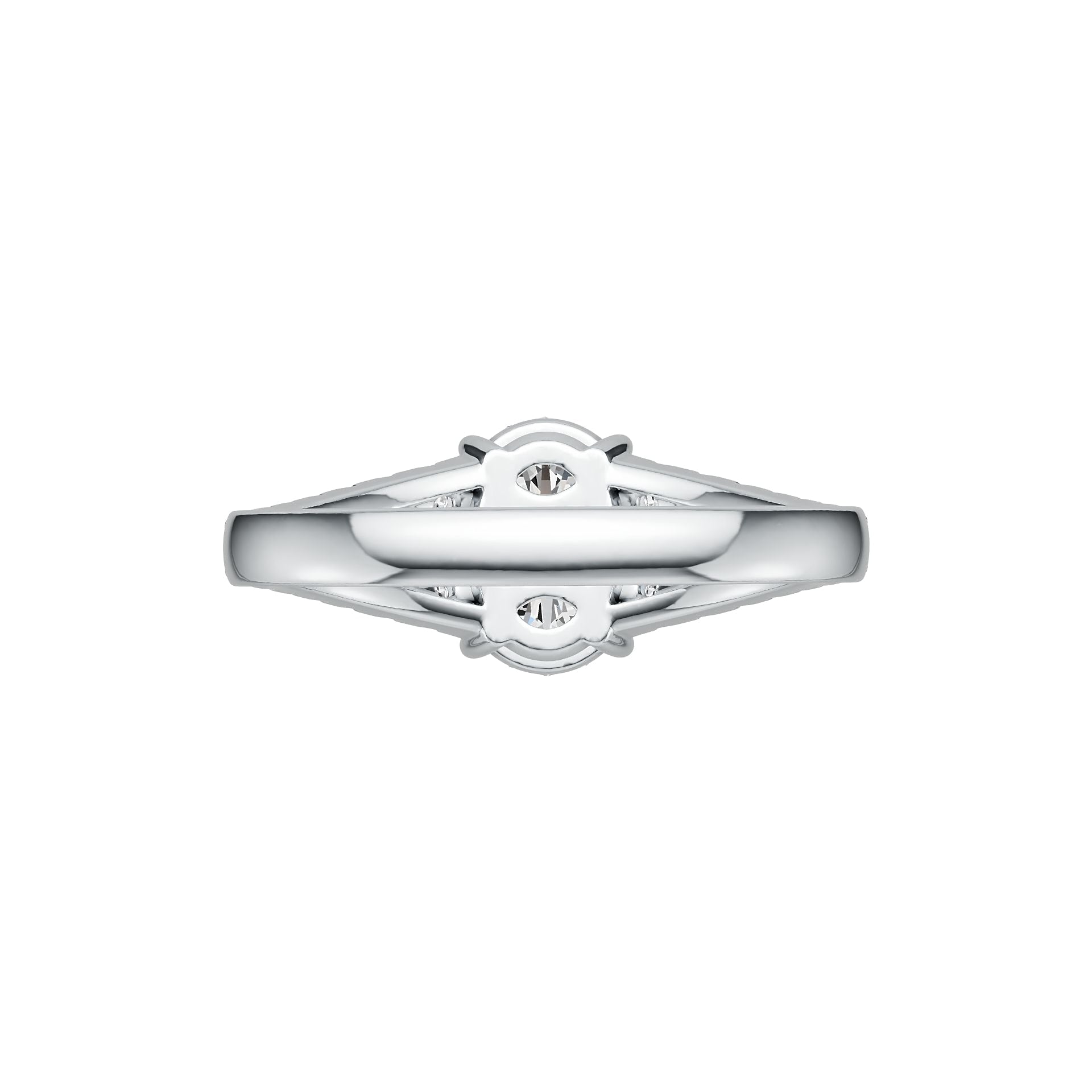 Sterling Silver Semi Mount Ring Setting Oval OV 9x7mm DHJ