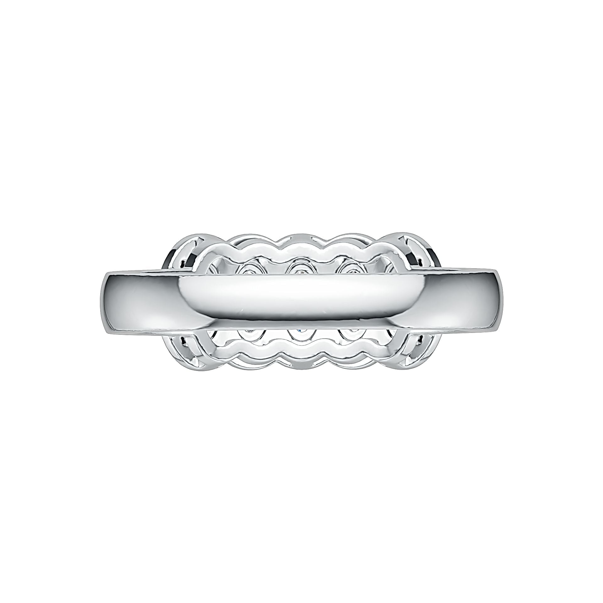 Sterling Silver Semi Mount Ring Setting Oval OV 5X3mm with White Topaz Syzjewelry