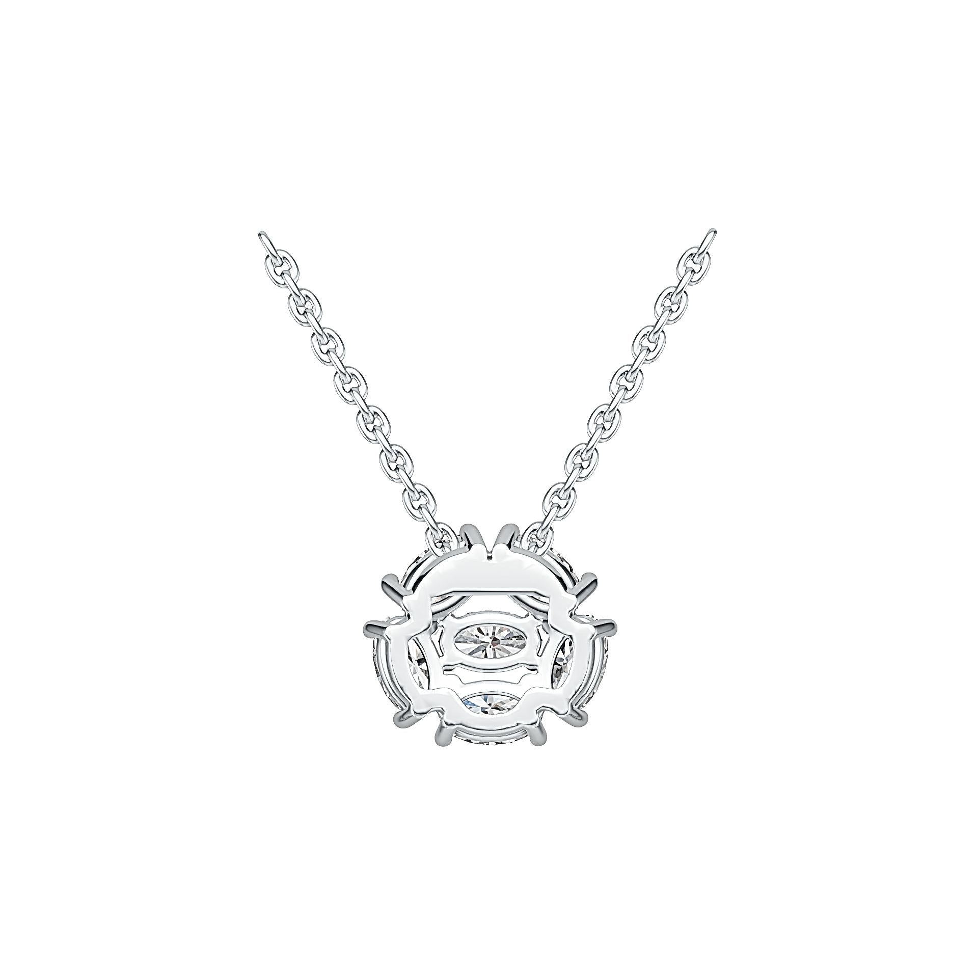 Sterling Silver Semi Mount Pendant Setting Oval OV 5X3mm Syzjewelry