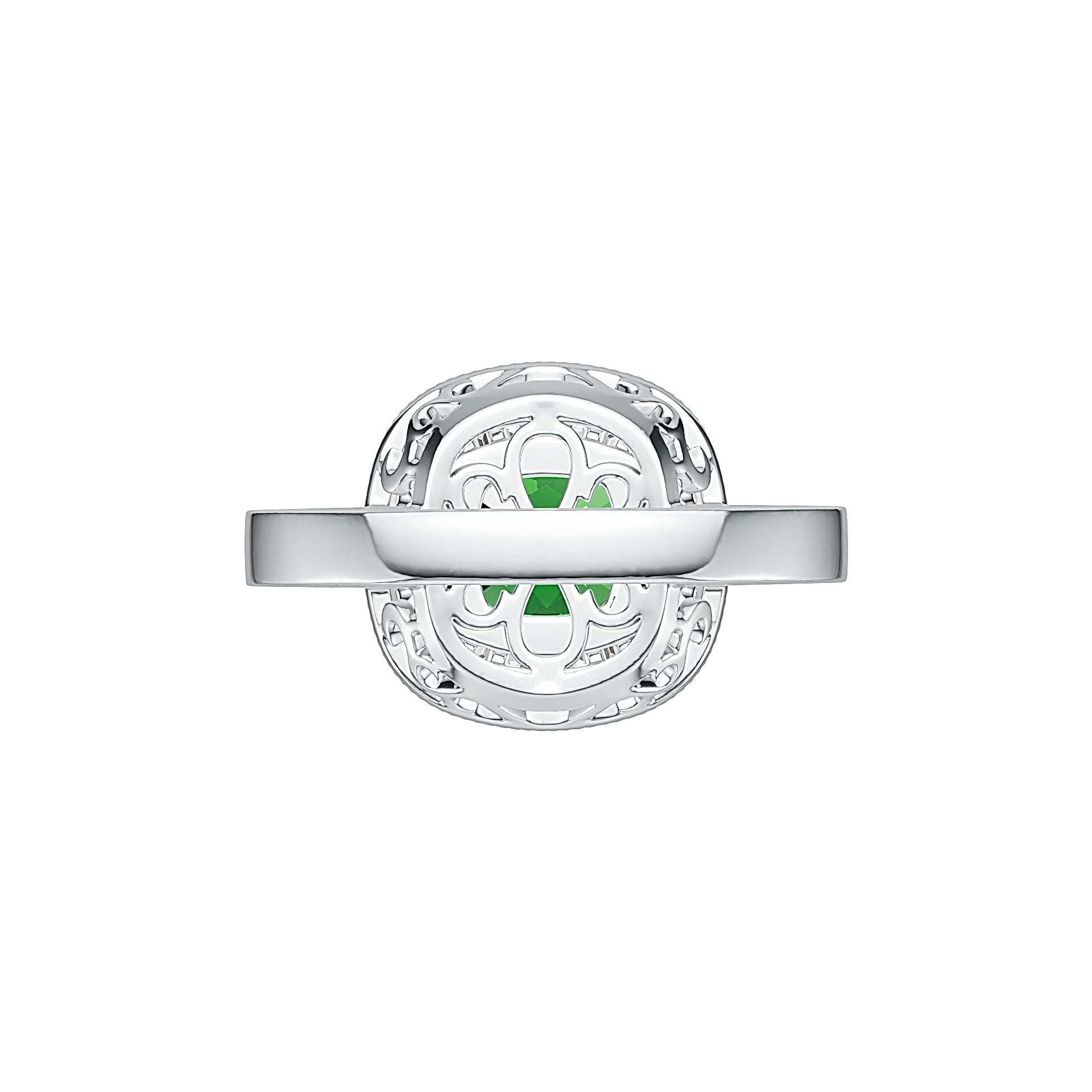 Sterling Silver Semi Mount Ring Setting Cushion CU 7X7mm Halo DHJ