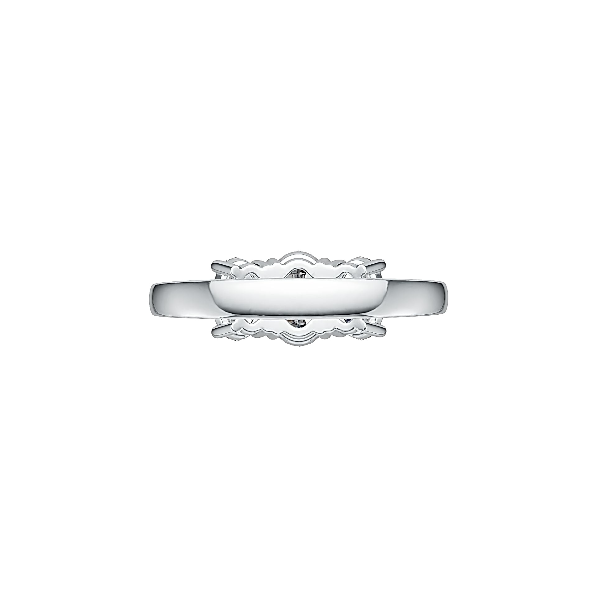 Sterling Silver Semi Mount Ring Setting Oval OV 7X5mm OV 6X4mm 3 Stone Ring DHJ