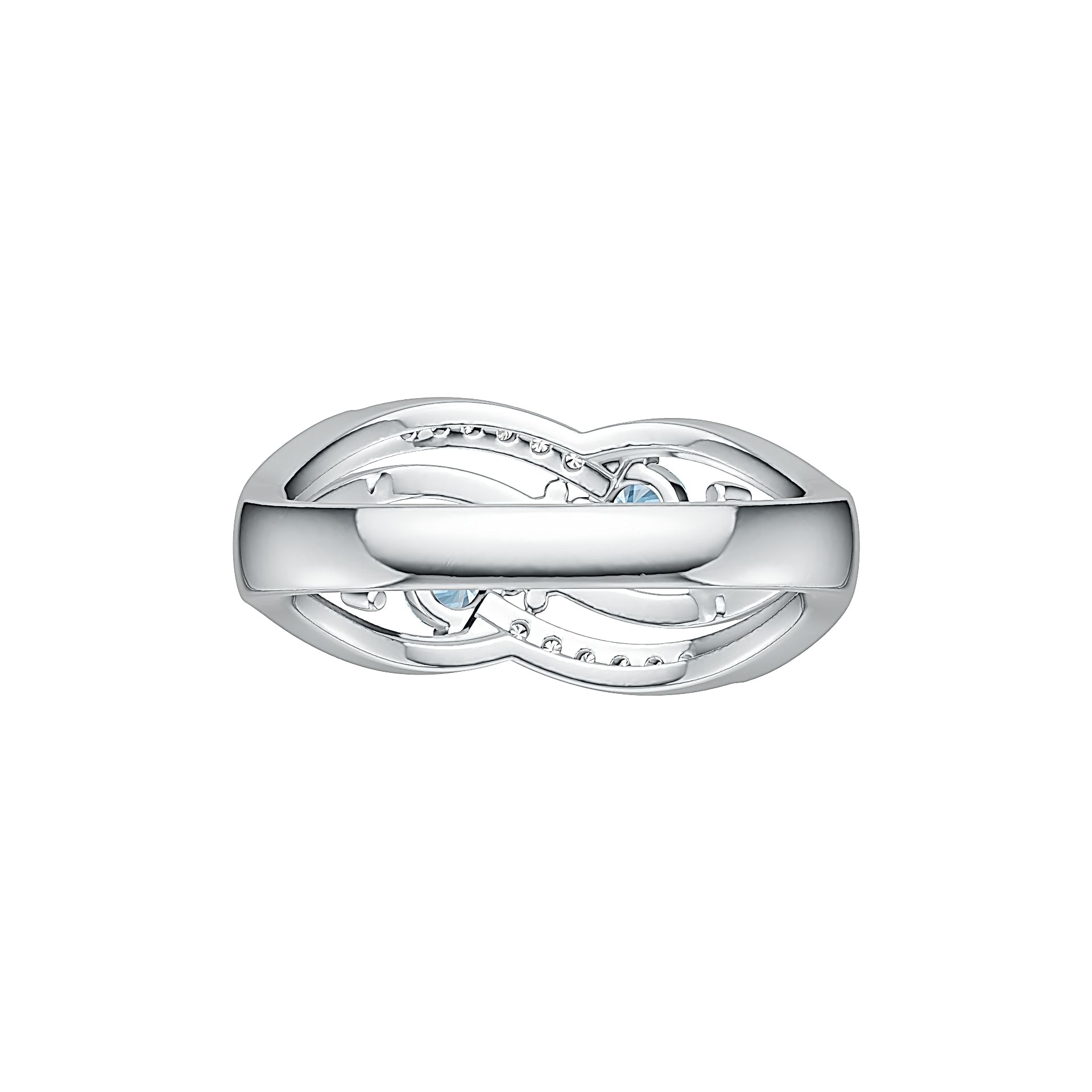 Sterling Silver Semi Mount Ring Setting Round RD 4x4mm DHJ