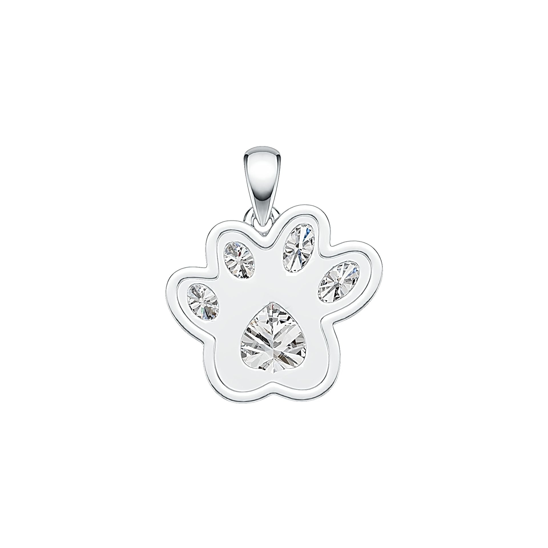 Sterling Silver Semi Mount Pendant Setting Heart HT 8X8mm OV 5X3mm OV 4X3mm - Syzjewelry