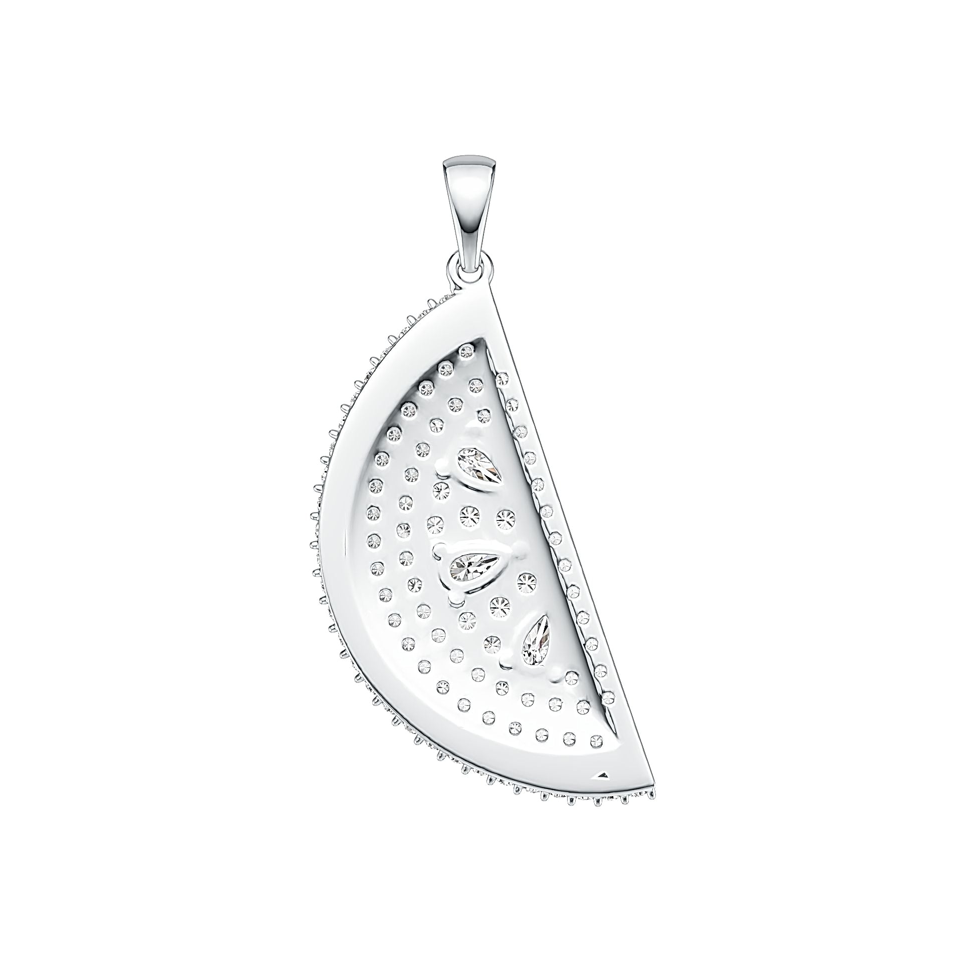 Sterling Silver Semi Mount Pendant Setting Pear PE 5X3mm DHJ