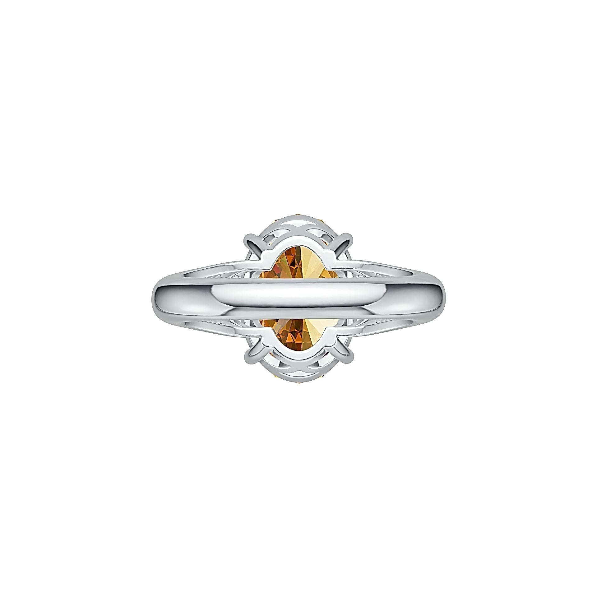 Sterling Silver Semi Mount Ring Setting Oval OV 14X10MM DHJ