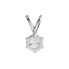 Sterling Silver Semi Mount Pendant Setting Round RD 6x6mm DHJ