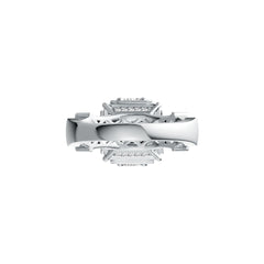 Sterling Silver Semi Mount Ring Setting Round RD 5x5mm SQ 4x4mm DHJ