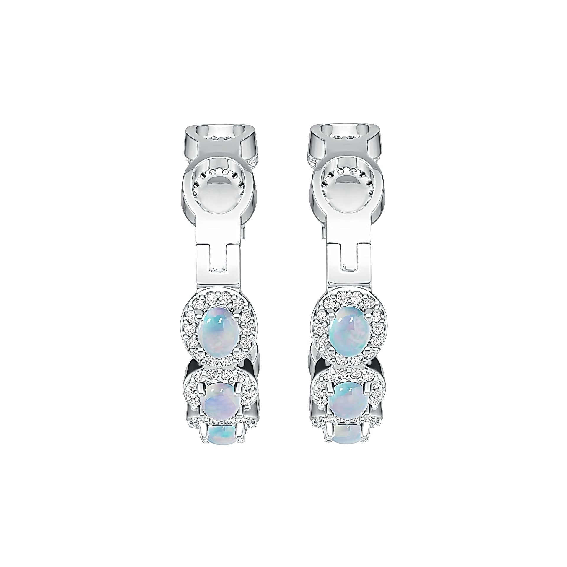 Sterling Silver Semi Mount Earrings Setting Oval OV 4X3mm DHJ