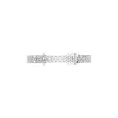 Sterling Silver Bracelet Semi Mount Setting Tennis Bracelet Oval OV 5x3mm 3 row DHJ