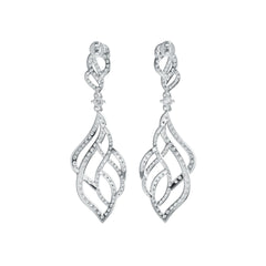 Sterling Silver Semi Mount Earrings Setting Round RD 3x3mm DHJ