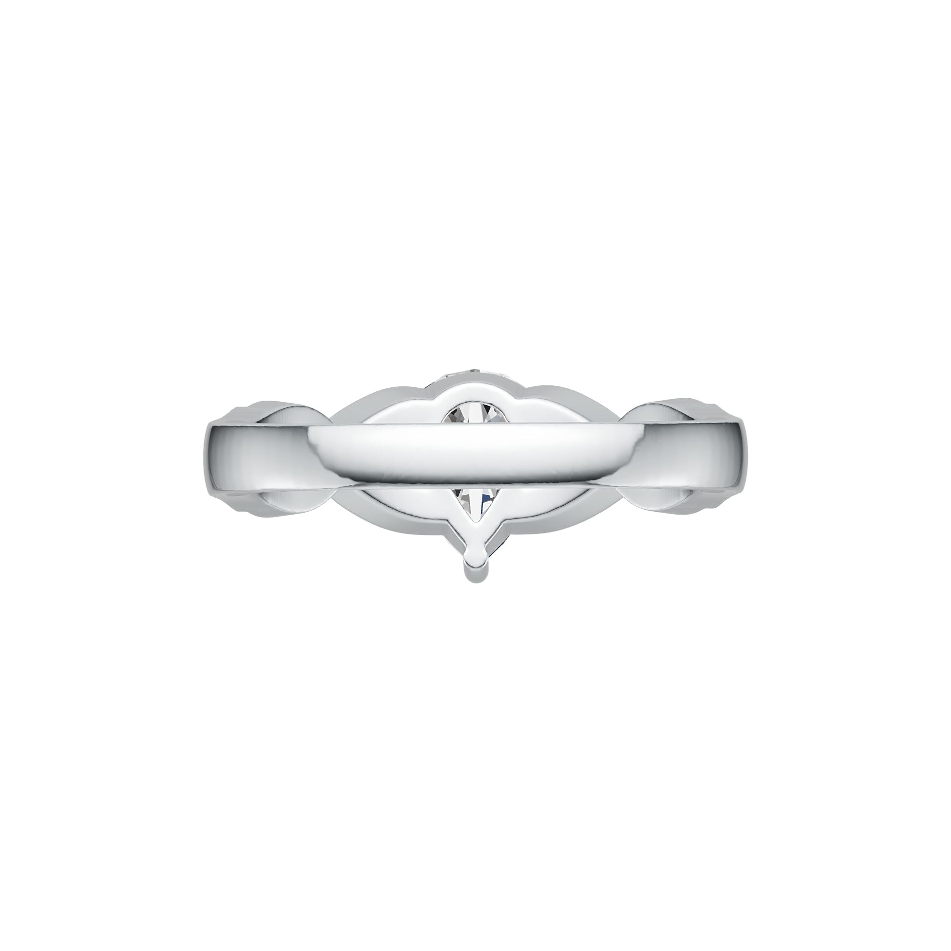 Sterling Silver Semi Mount Ring Setting Pear PE 9X7mm DHJ