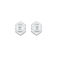 Sterling Silver Semi Mount Earrings Setting Oval OV 6X4mm Cabochon DHJ