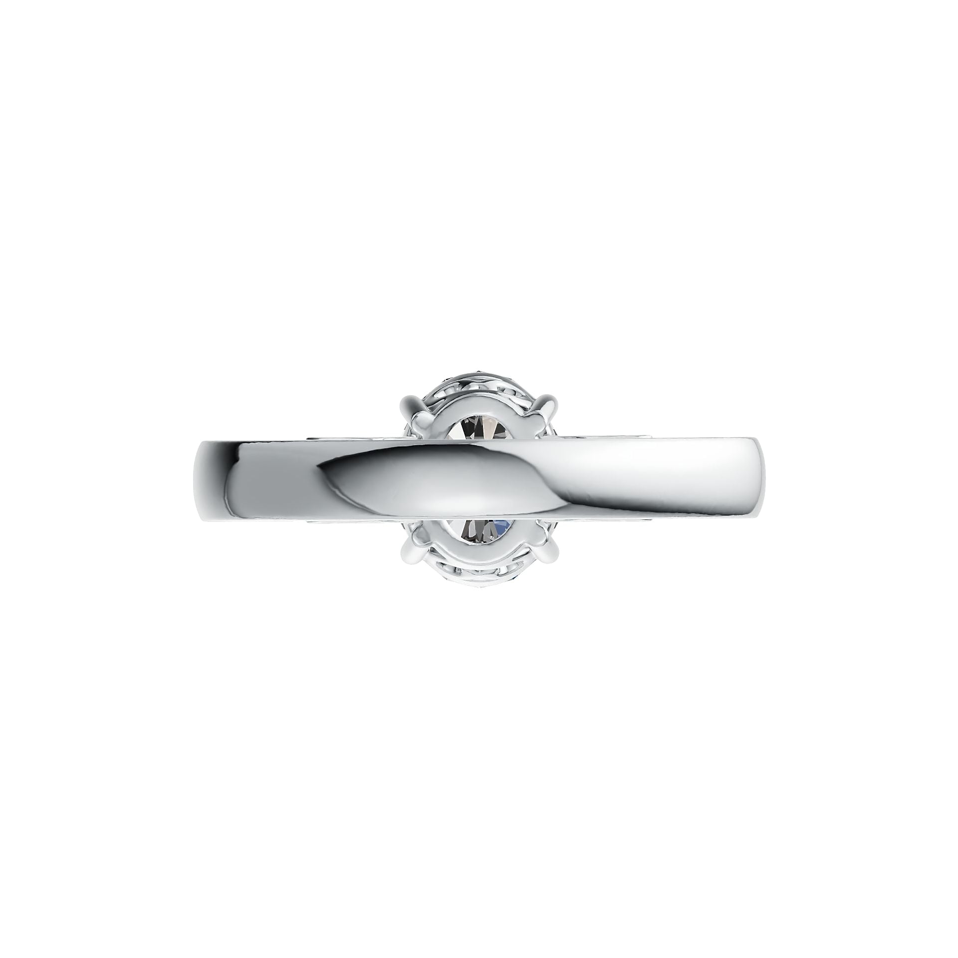 Sterling Silver Semi Mount Ring Setting Oval OV 9X7mm DHJ