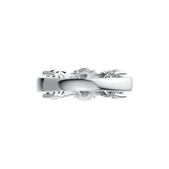 Sterling Silver Semi Mount Ring Setting Oval OV 8X6mm OV 7X5mm with White Topaz DHJ