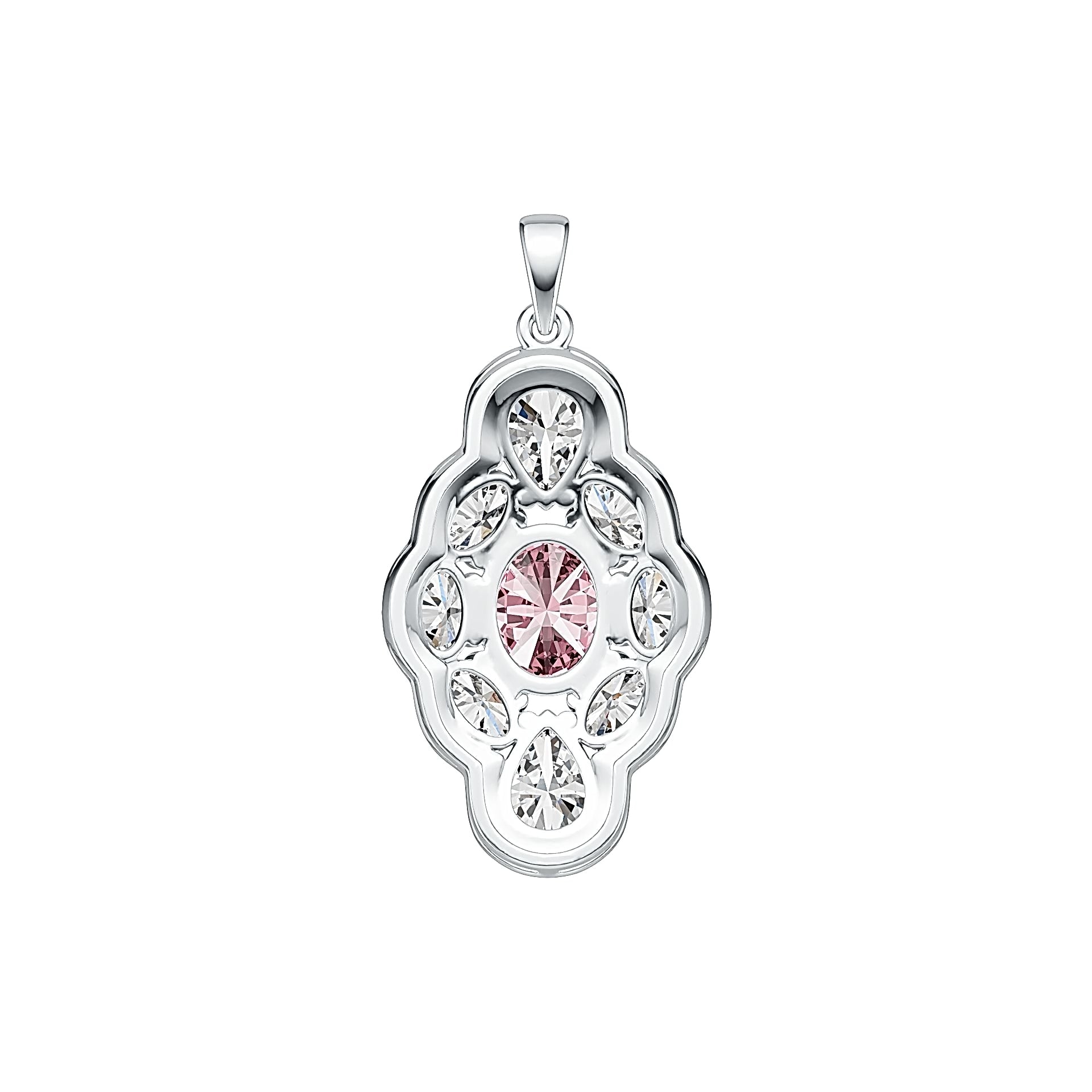 Sterling Silver Semi Mount Pendant Setting Oval OV 10X8mm PE 8X6mm OV 6X4mm DHJ