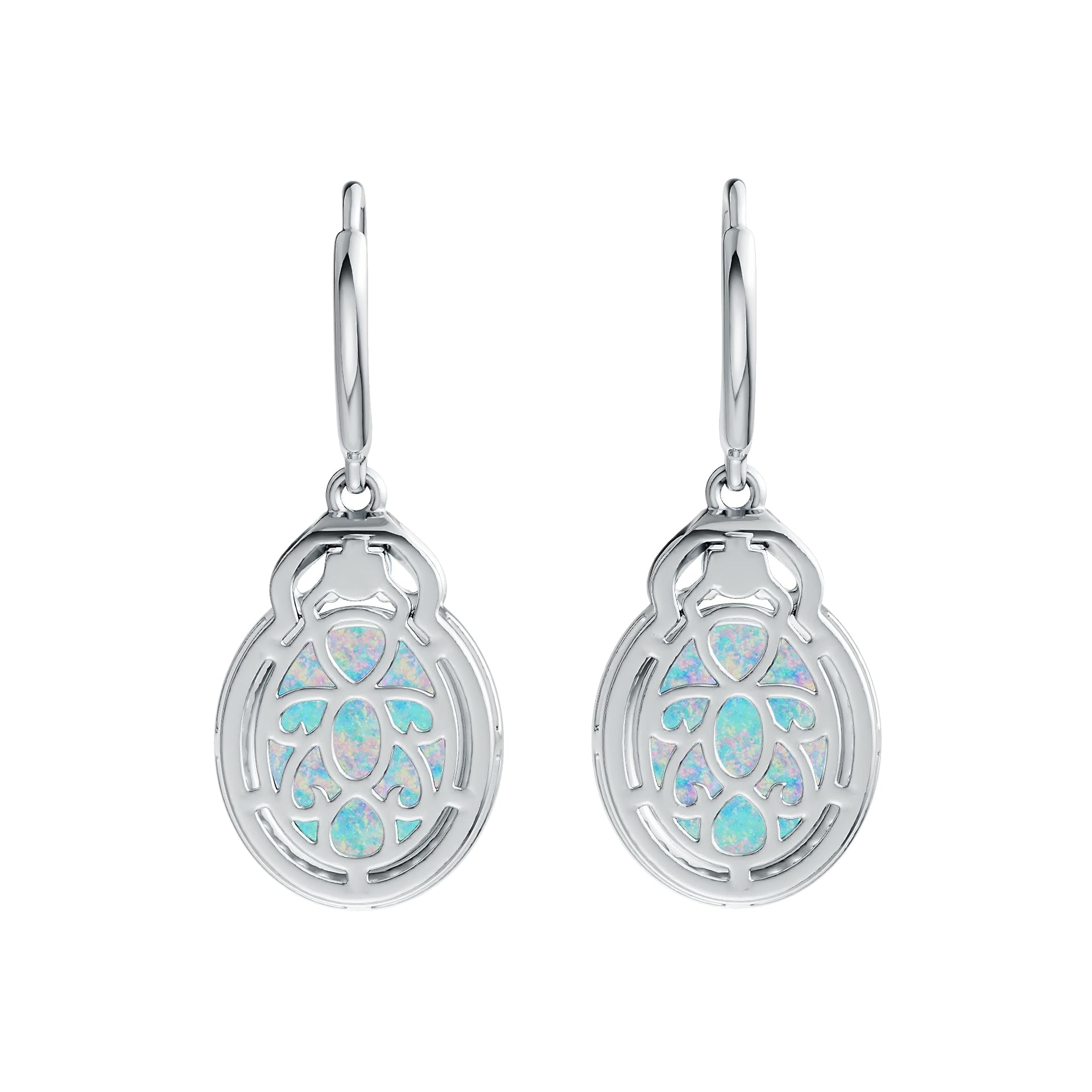 Sterling Silver Semi Mount Earrings Setting Oval OV 12X10mm 3X3mm Cabochon DHJ