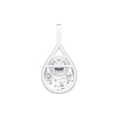 Sterling Silver Semi Mount Pendant Setting Round RD 8.5mm DHJ