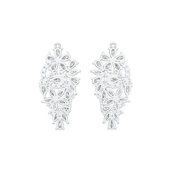 Sterling Silver Semi Mount Earrings Setting Pear PE 5X3mm MQ 5X2mm DHJ