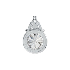 Sterling Silver Semi Mount Pendant Setting Round RD 8x8mm DHJ