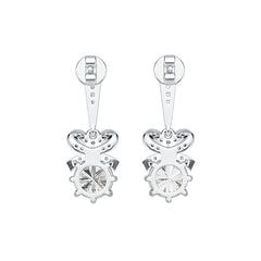 Sterling Silver Semi Mount Earrings Setting Round RD 7x7mm DHJ