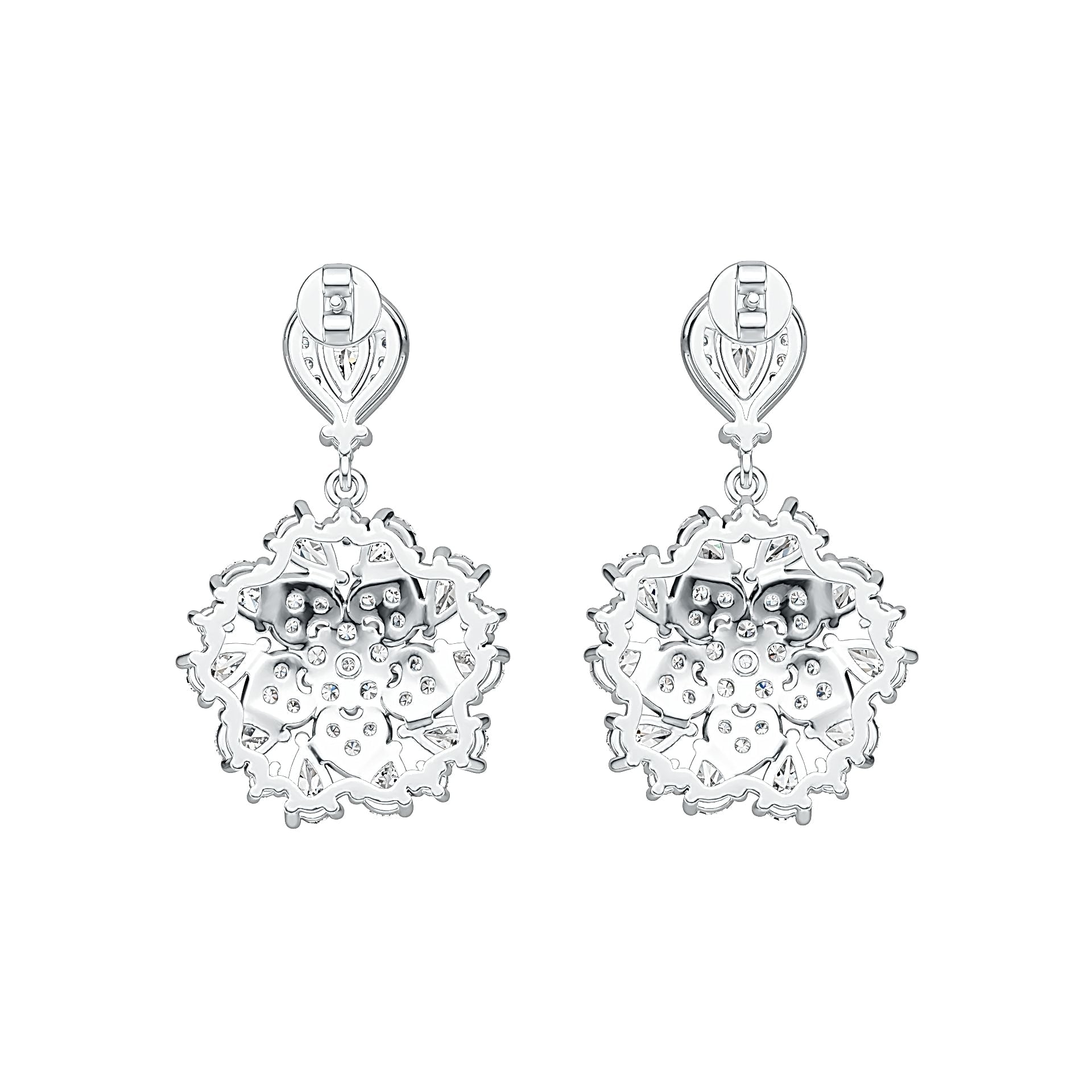 Sterling Silver Semi Mount Earrings Setting Pear PE 5X3mm PE 4X3mm DHJ