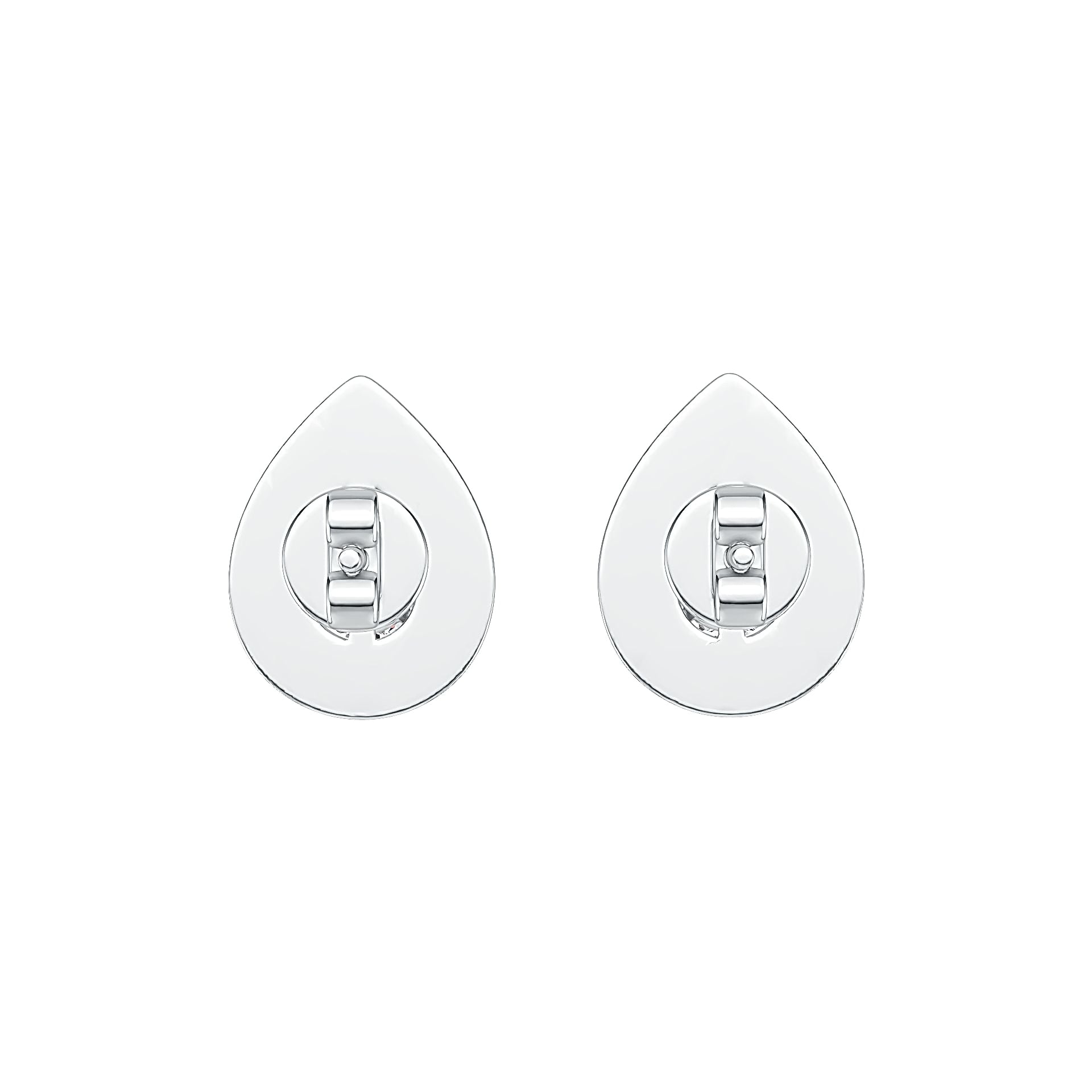 Sterling Silver Semi Mount Earrings Setting Pear PE 6x4mm Stud DHJ