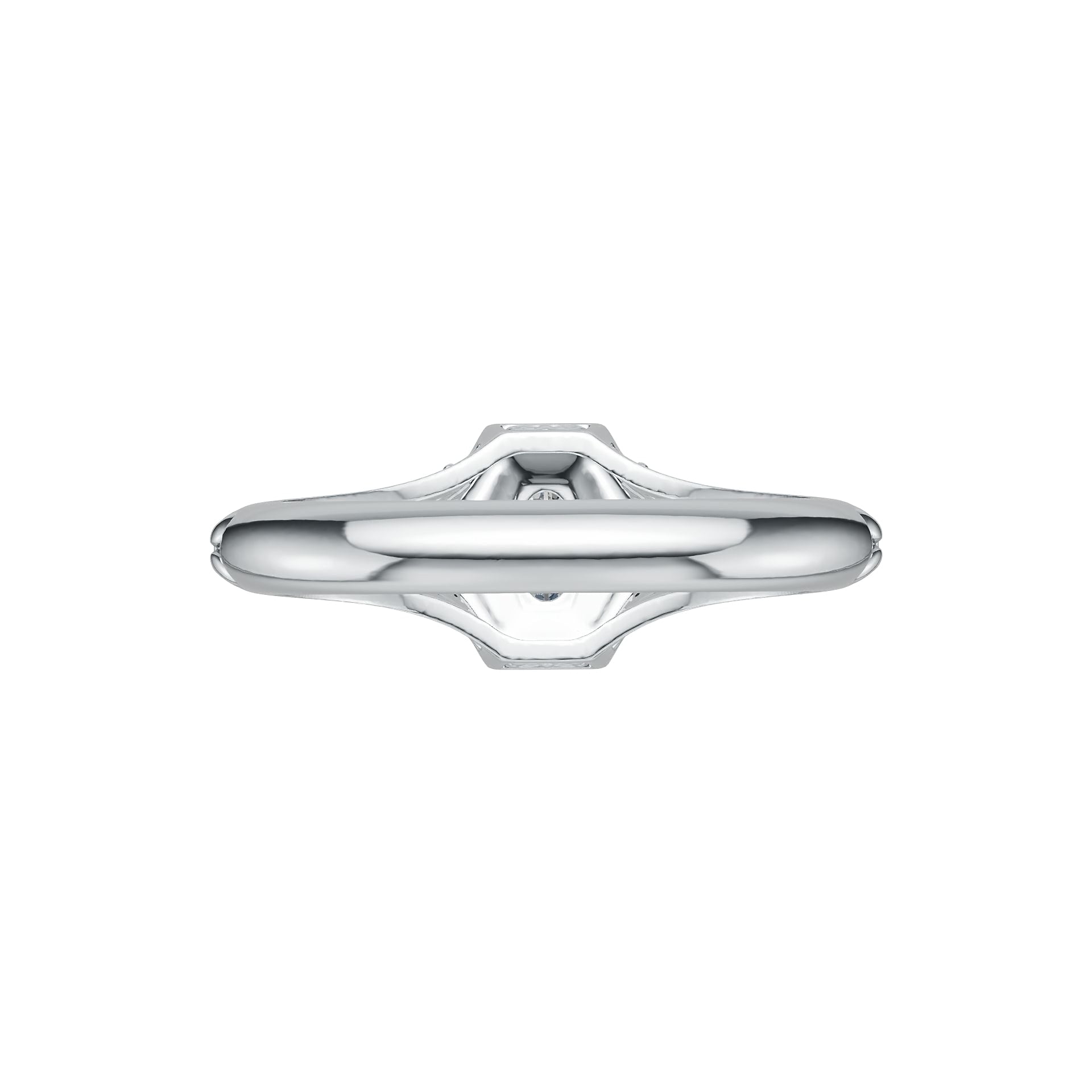 Sterling Silver Semi Mount Ring Setting Oval OV 6X4mm Art Deco Style DHJ