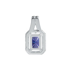 Sterling Silver Semi Mount Pendant Setting Emerald OCT 7X5mm DHJ
