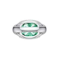 Sterling Silver Semi Mount Ring Setting Cushion CU 15X12mm DHJ