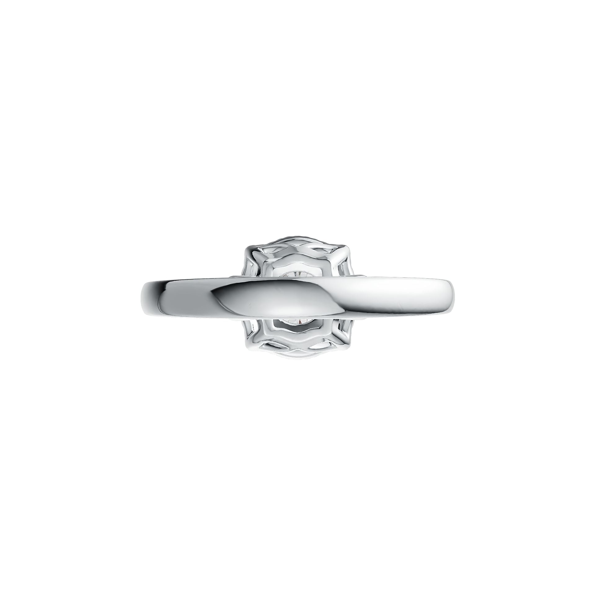 Sterling Silver Semi Mount Ring Setting Round RD 5x5mm DHJ