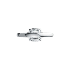 Sterling Silver Semi Mount Ring Setting Round RD 5x5mm DHJ