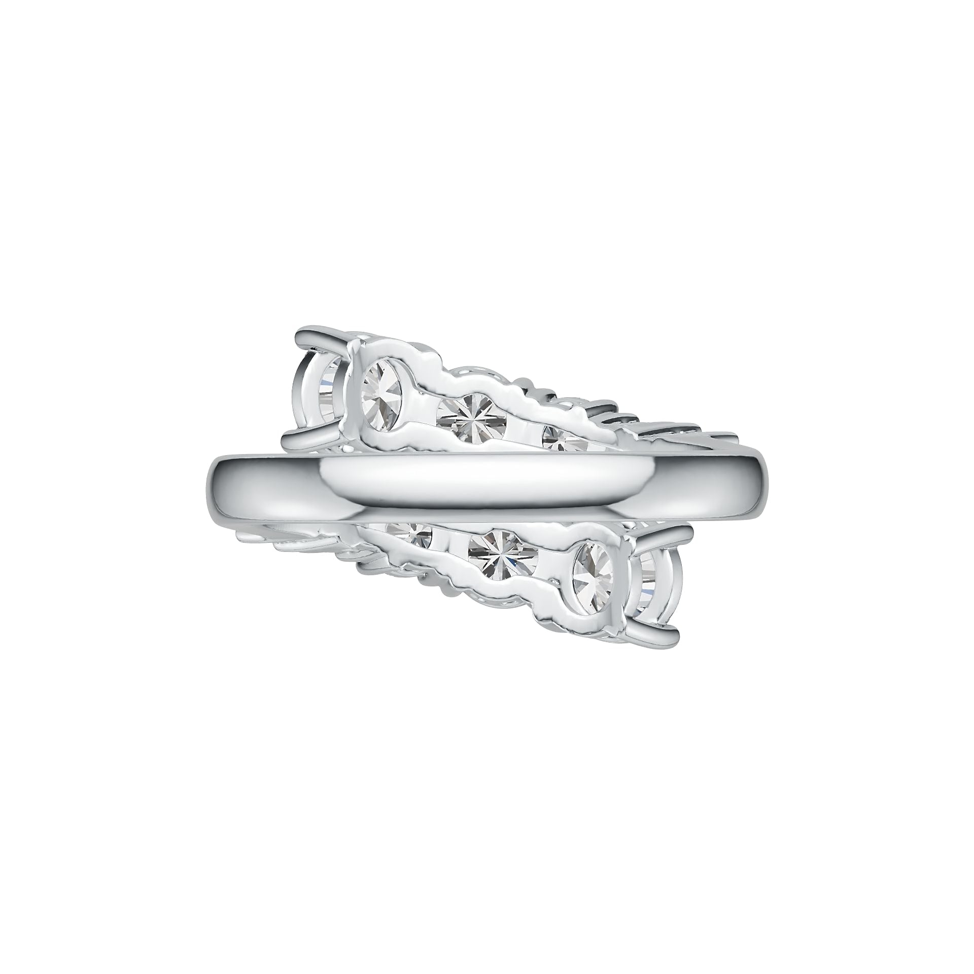 Sterling Silver Semi Mount Ring Setting Round RD 8x8mm DHJ