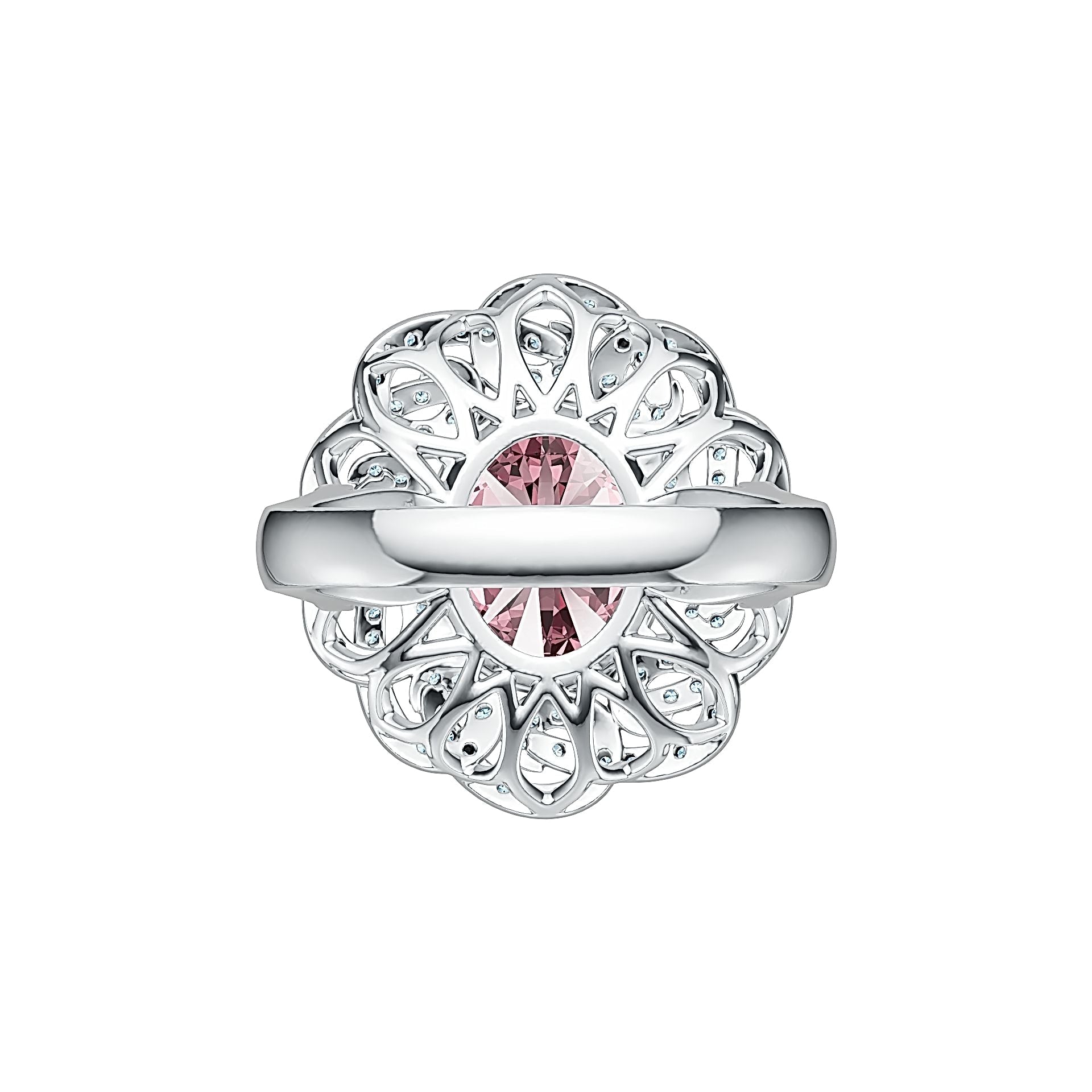 Sterling Silver Semi Mount Ring Setting Oval OV 12X10mm DHJ