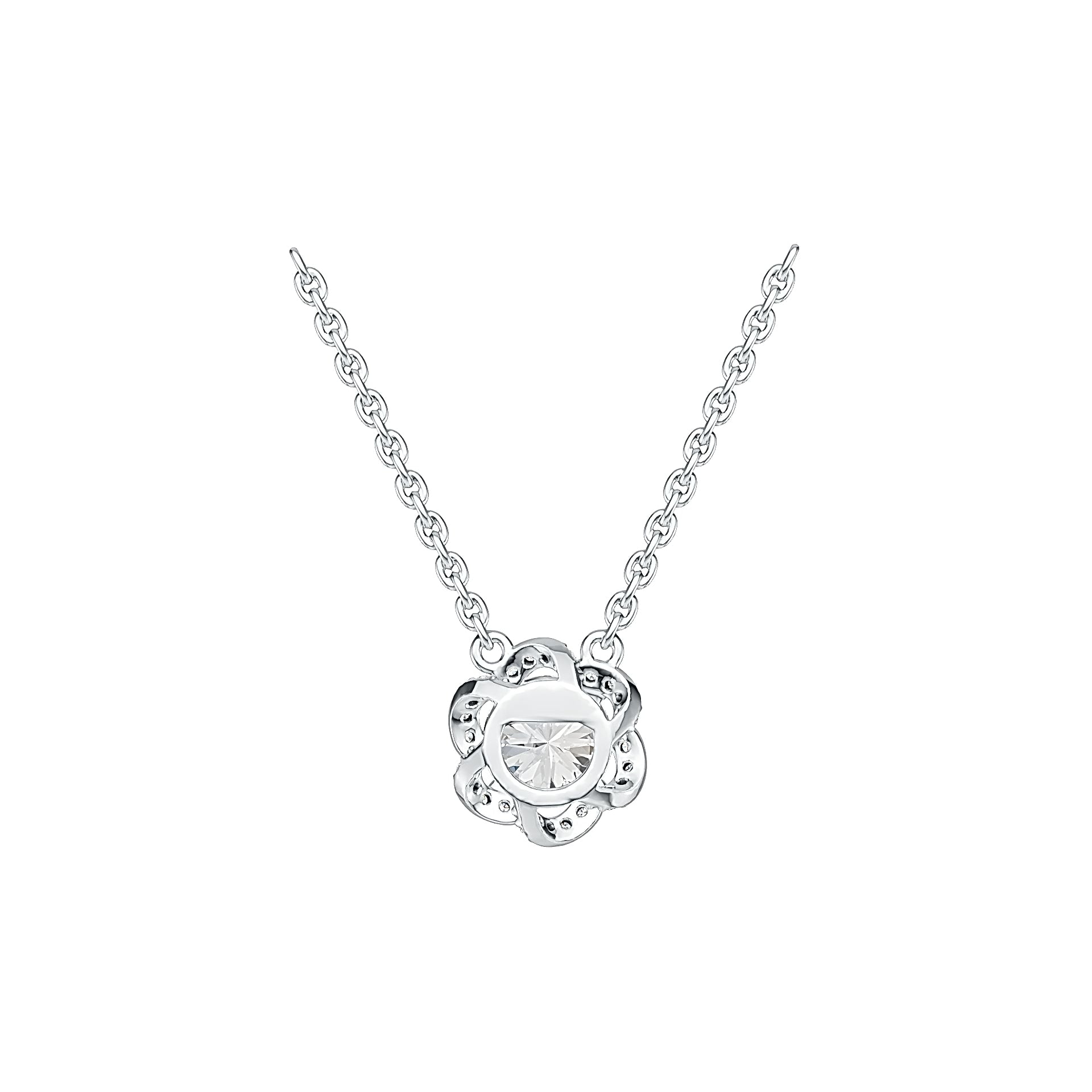 Sterling Silver Semi Mount Pendant Setting Round RD 6.5x6.5mm Syzjewelry