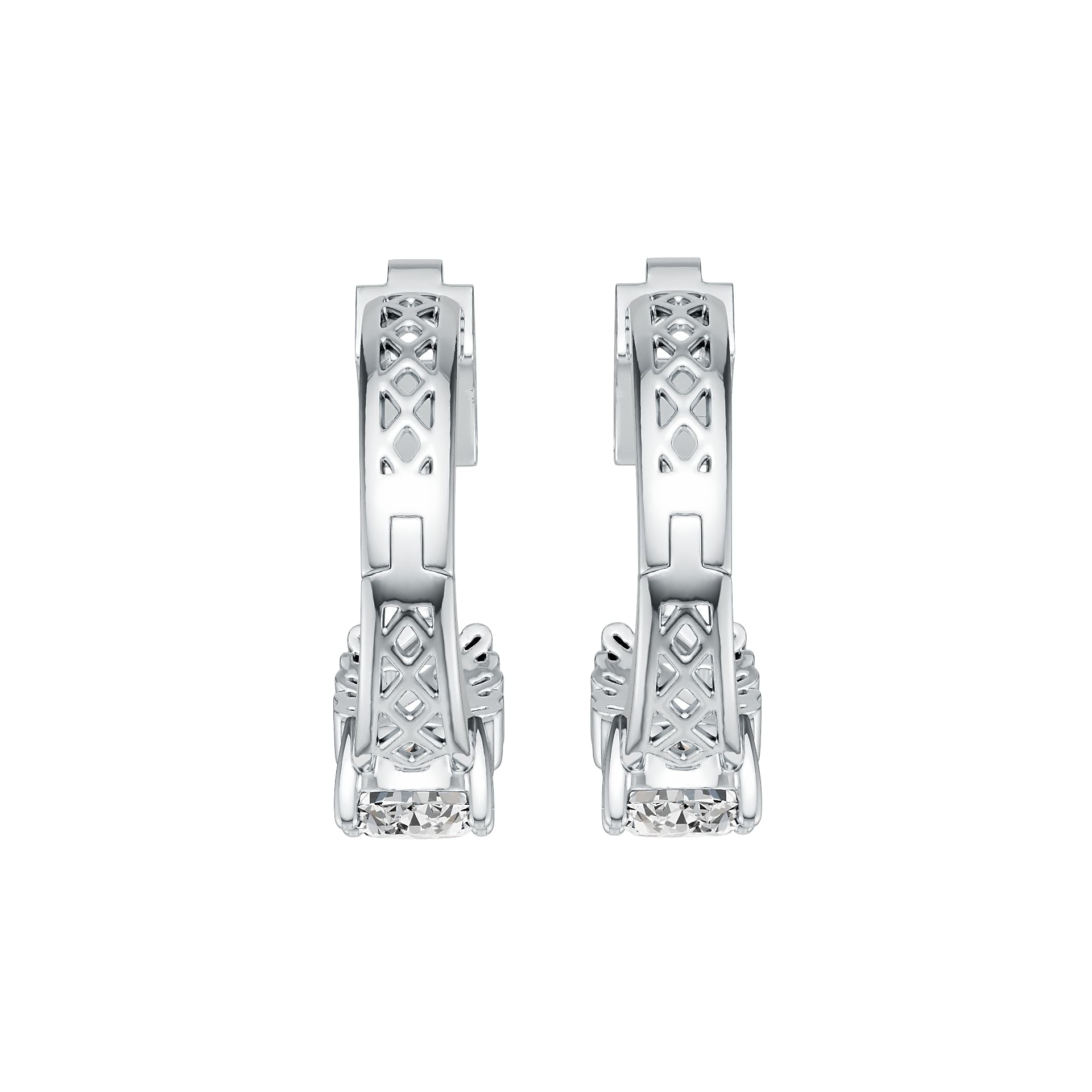 Sterling Silver Semi Mount Earrings Setting Oval OV 8X6mm DHJ