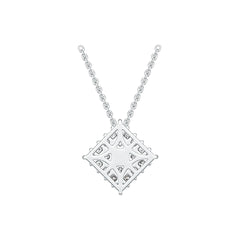 10K Gold Cluster Pendant with White Topaz or Moissanite Syzjewelry