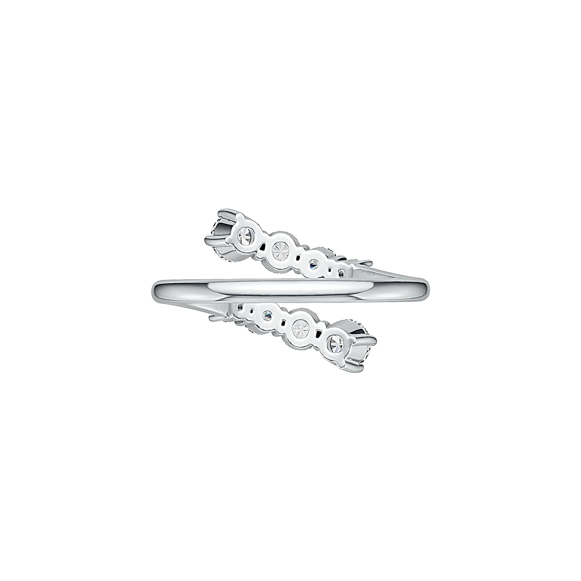 Sterling Silver Semi Mount Ring Setting Round RD 4x4mm DHJ