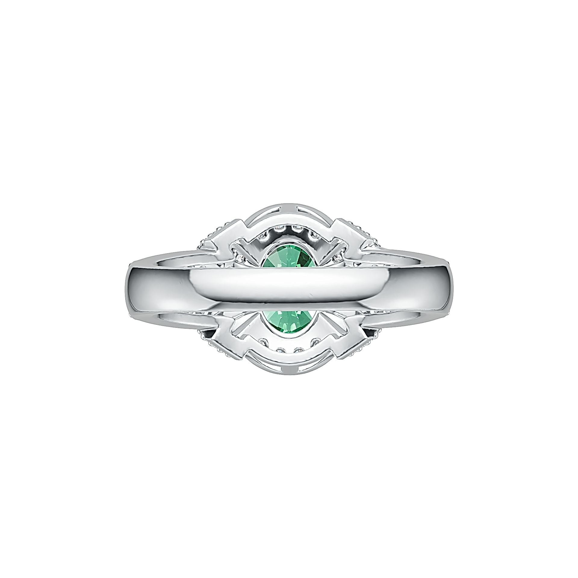 Sterling Silver Semi Mount Ring Setting Oval OV 8X6mm DHJ
