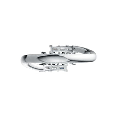 Sterling Silver Semi Mount Ring Setting Princess SQ 3X3mm Syzjewelry