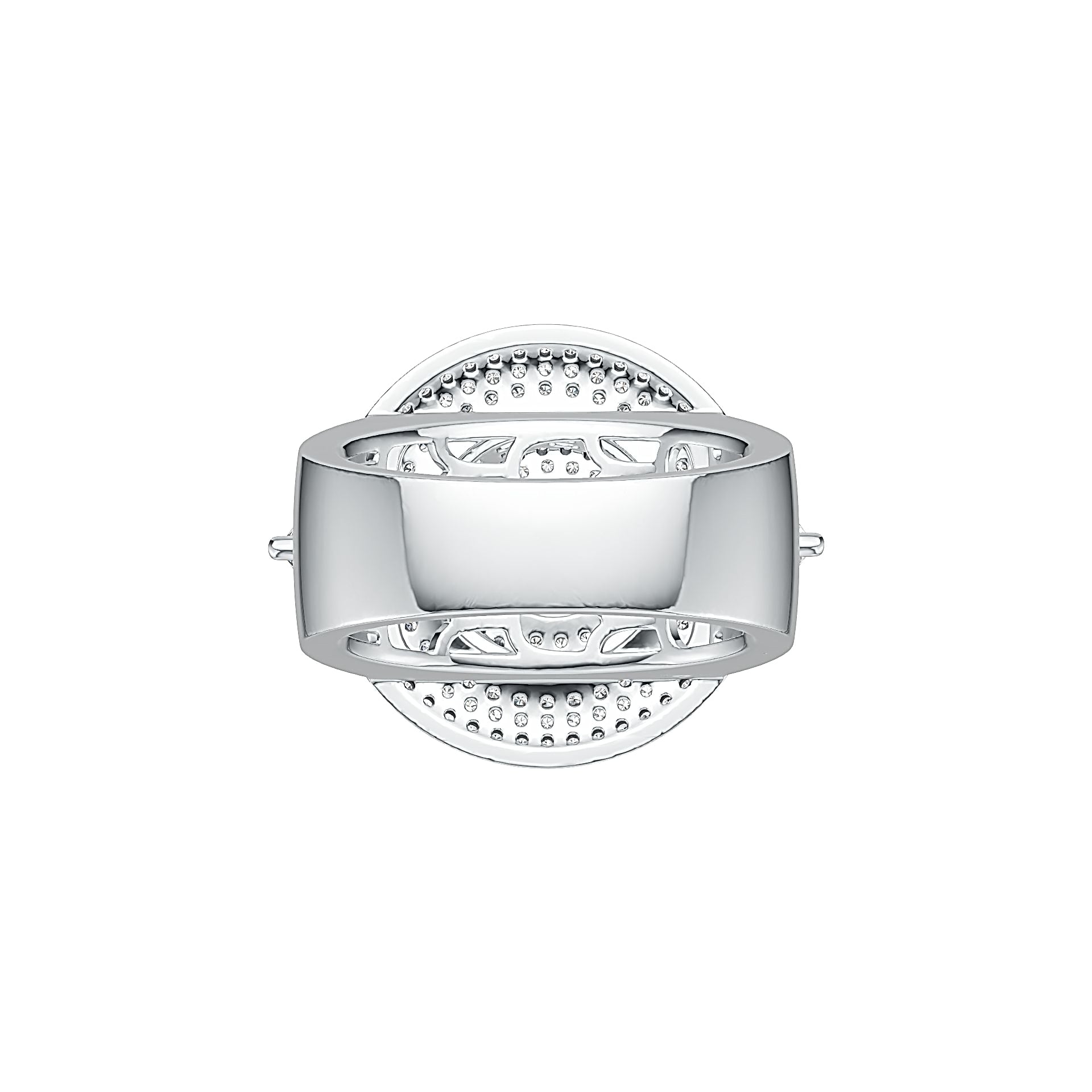 Sterling Silver Semi Mount Ring Setting Pear PE 5X3mm Leaning Tower of Pisa Theme - Syzjewelry