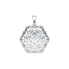 Sterling Silver Semi Mount Pendant Setting Trillion TR 4X4mm DHJ