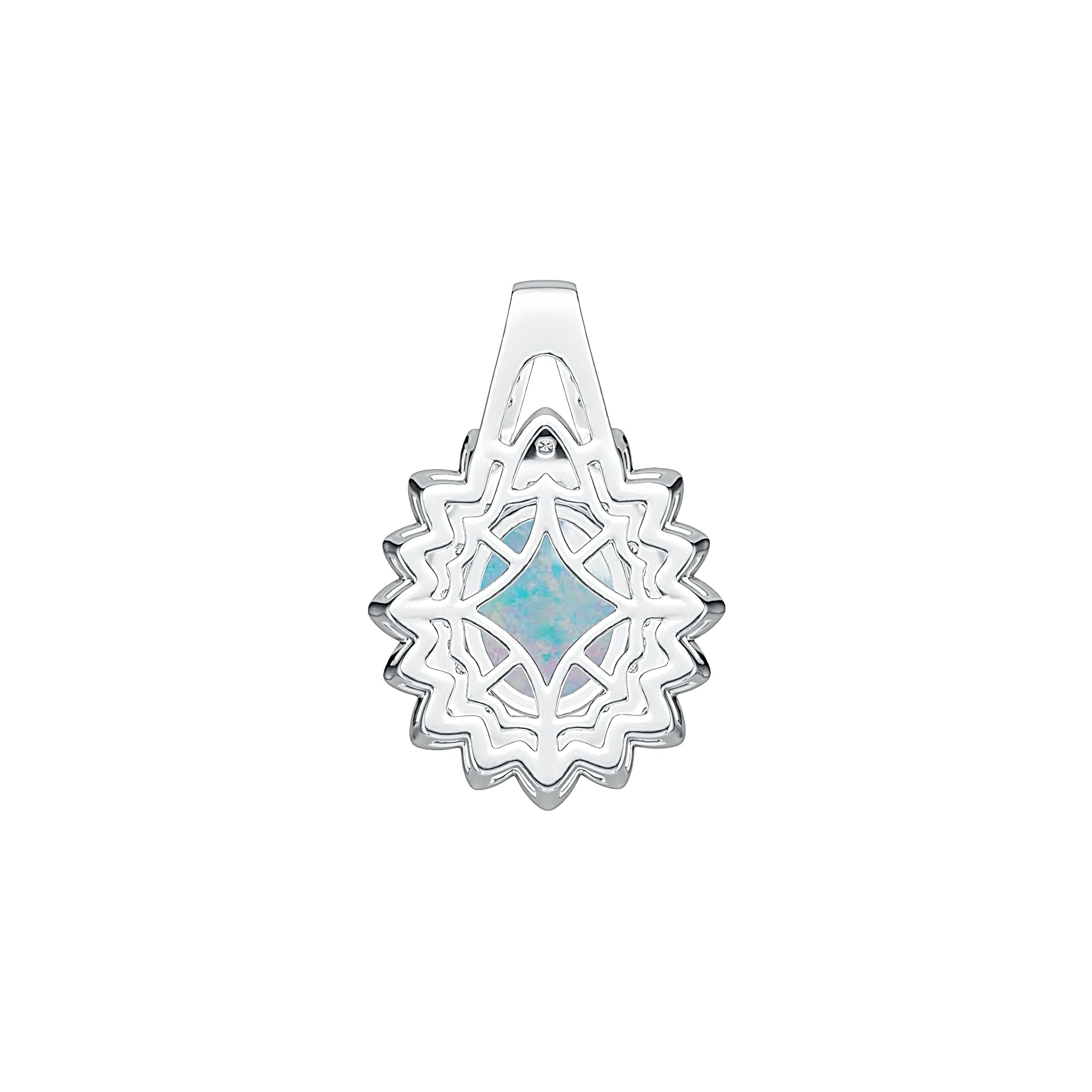 Sterling Silver Semi Mount Pendant Setting Oval OV 10X8mm DHJ