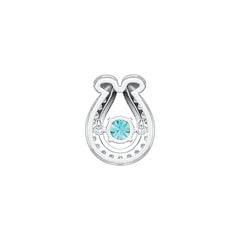 Sterling Silver Semi Mount Pendant Setting Round RD 5x5mm Horseshoe DHJ